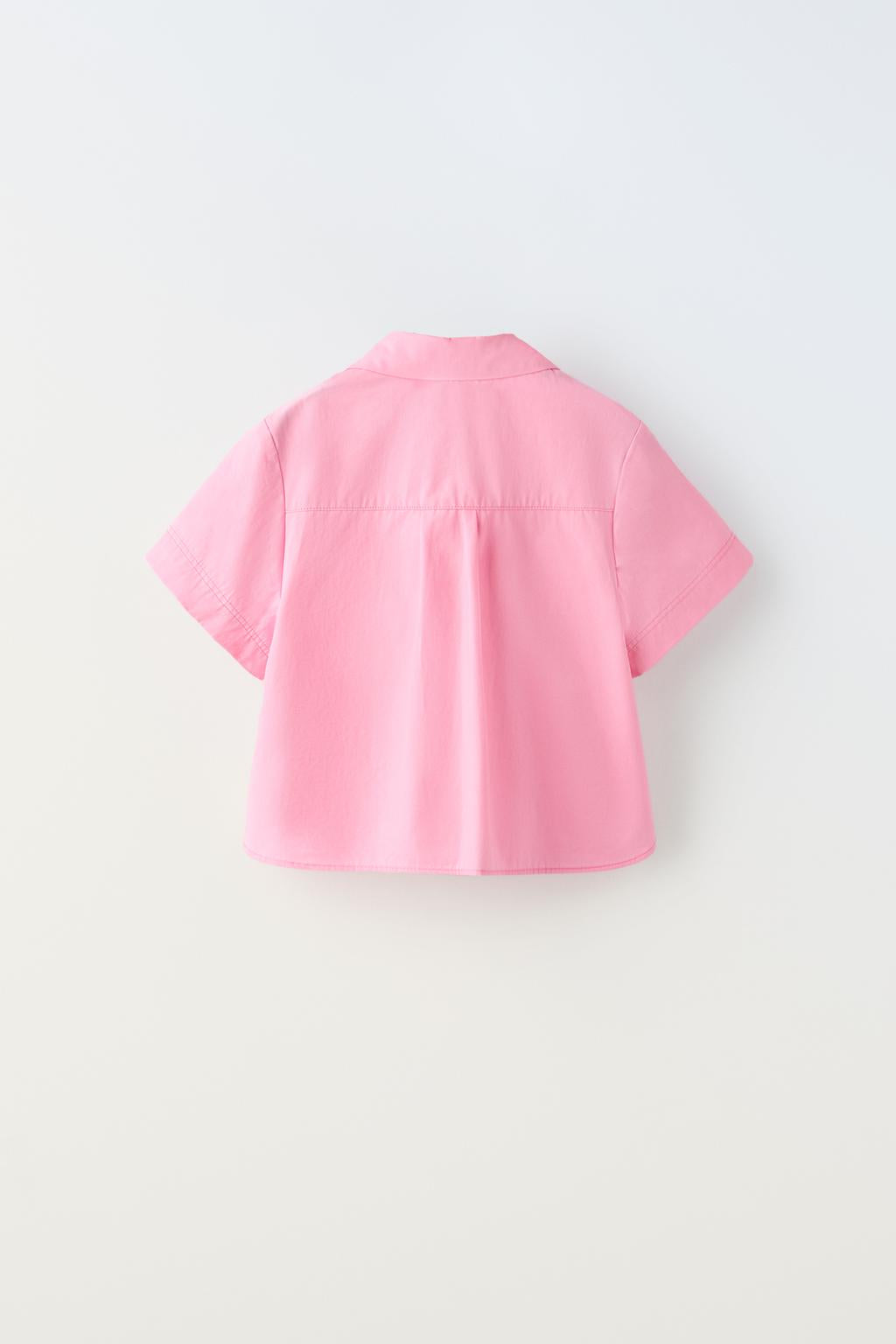 Bubble Gum Oversized Poplin Shirt